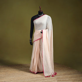 Plain Pure Mul Cotton Ready To Wear Saree 07