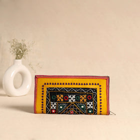 Traditional Kutch Hand Embroidery Leather Clutch / Wallet 49