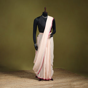 Plain Pure Mul Cotton Ready To Wear Saree 07