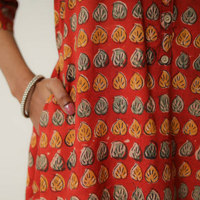 Buy Natural Dyed Block Print Cotton Kalamkari Kurta