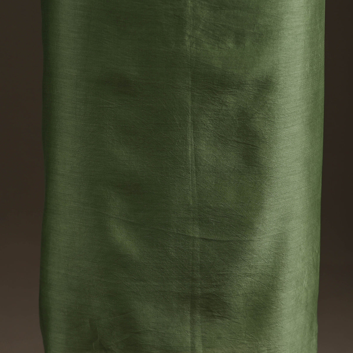 Green - Handpainted Srikalahasti Handloom Chanderi Silk Unstitched Kurta (2.3M) 21