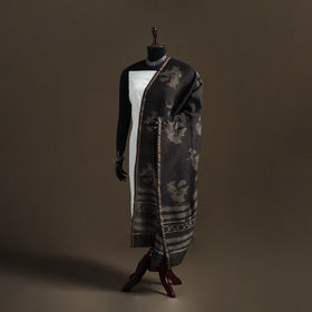 Akola Dabu Hand Block Print Chanderi Silk Handloom Dupatta 16