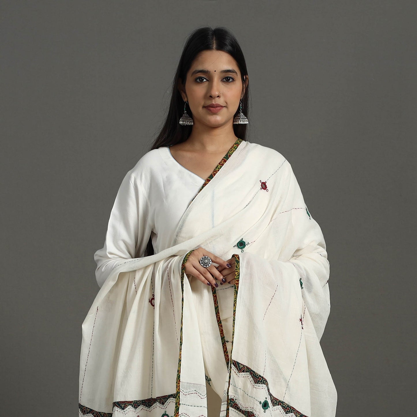 Tagai Kantha Dupatta 