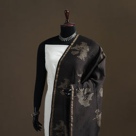 Akola Dabu Hand Block Print Chanderi Silk Handloom Dupatta 16