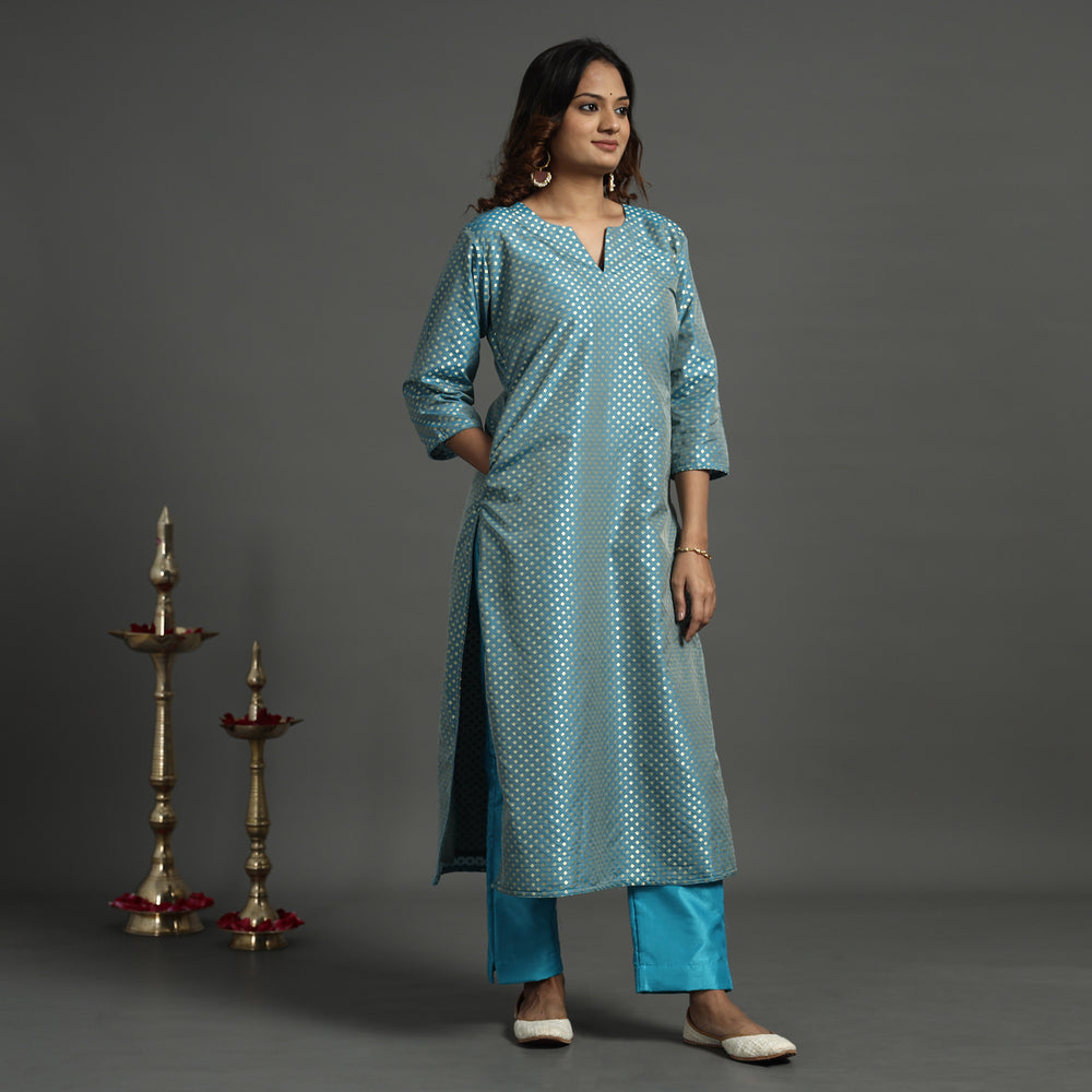 Banarasi Silk Kurta with Pant Set
