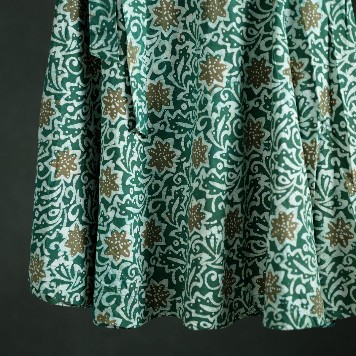Batik Print Cotton Wrap Around Skirt 91