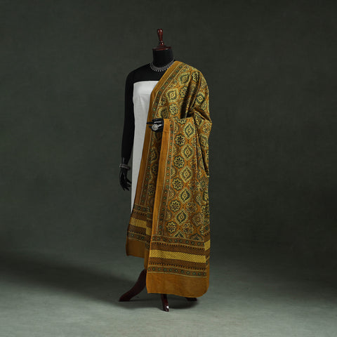 Pure Mul Cotton Kutch Hand Block Print Natural Dyed Ajrakh Dupatta 92