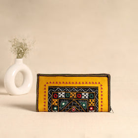 Traditional Kutch Hand Embroidery Leather Clutch / Wallet 53