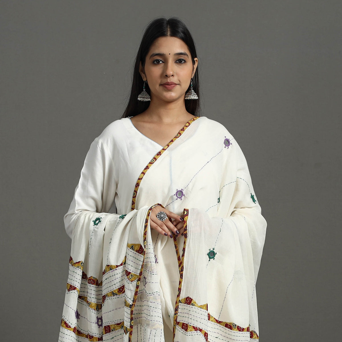 Tagai Kantha Dupatta 