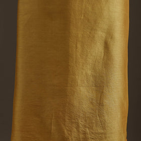 Yellow - Handpainted Srikalahasti Handloom Chanderi Silk Unstitched Kurta (2.3M) 24