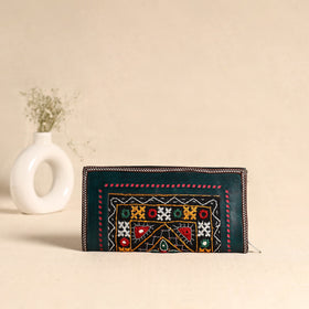 Traditional Kutch Hand Embroidery Leather Clutch / Wallet 54