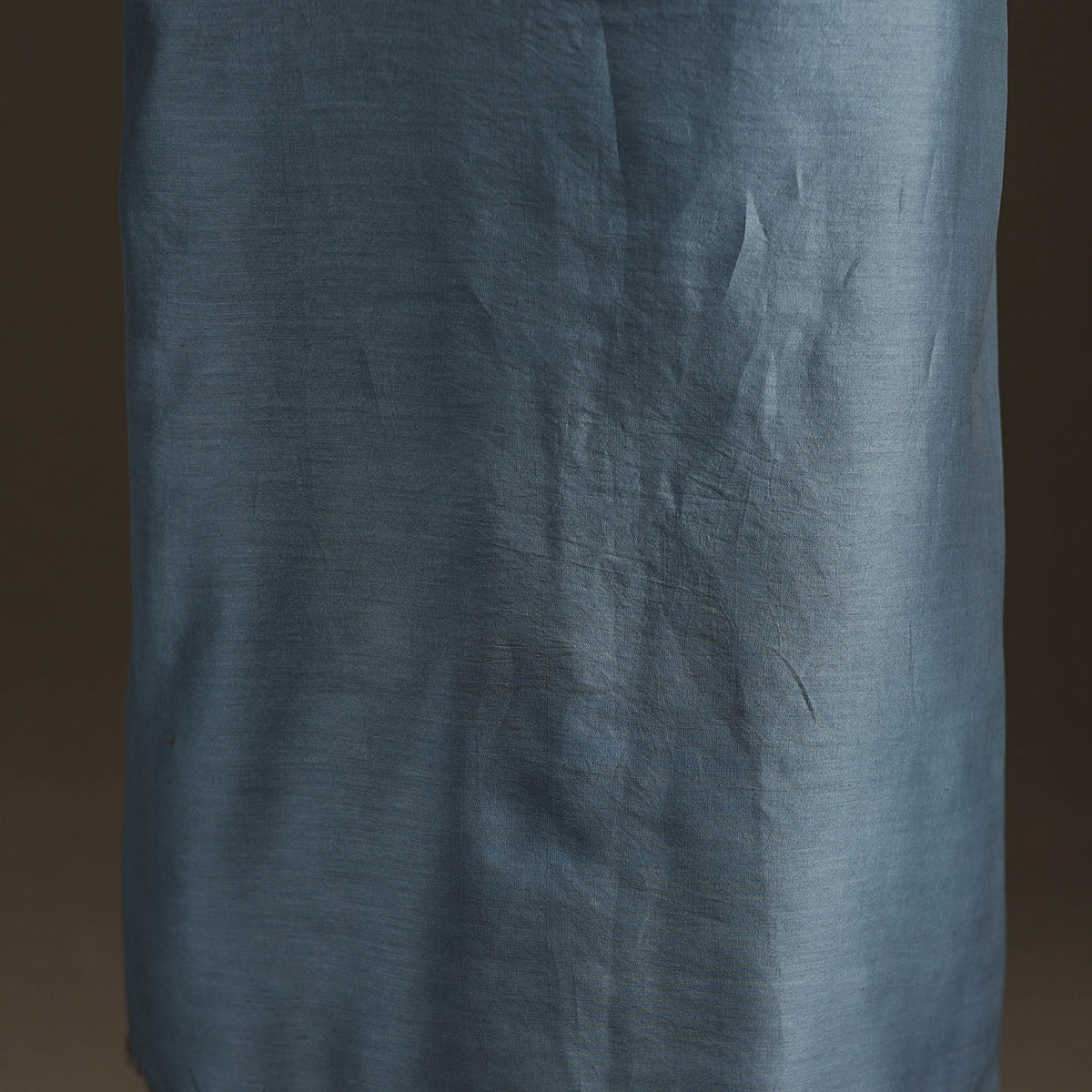 Blue - Handpainted Srikalahasti Handloom Chanderi Silk Unstitched Kurta (2.3M) 25