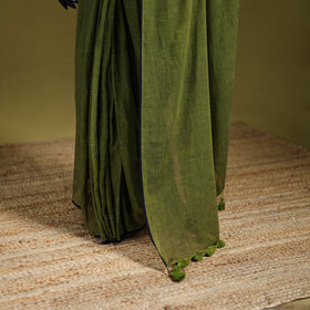 Plain Pure Mul Cotton Ready To Wear Saree 06