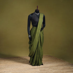Plain Pure Mul Cotton Ready To Wear Saree 06