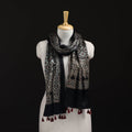 Ajrakh Hand Block Print Natural Dyed Mashru Silk Stole 06