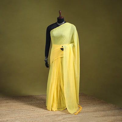 Plain Pure Mul Cotton Ready To Wear Saree 05