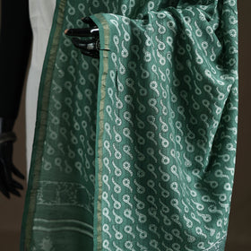 Akola Dabu Hand Block Print Chanderi Silk Handloom Dupatta 19