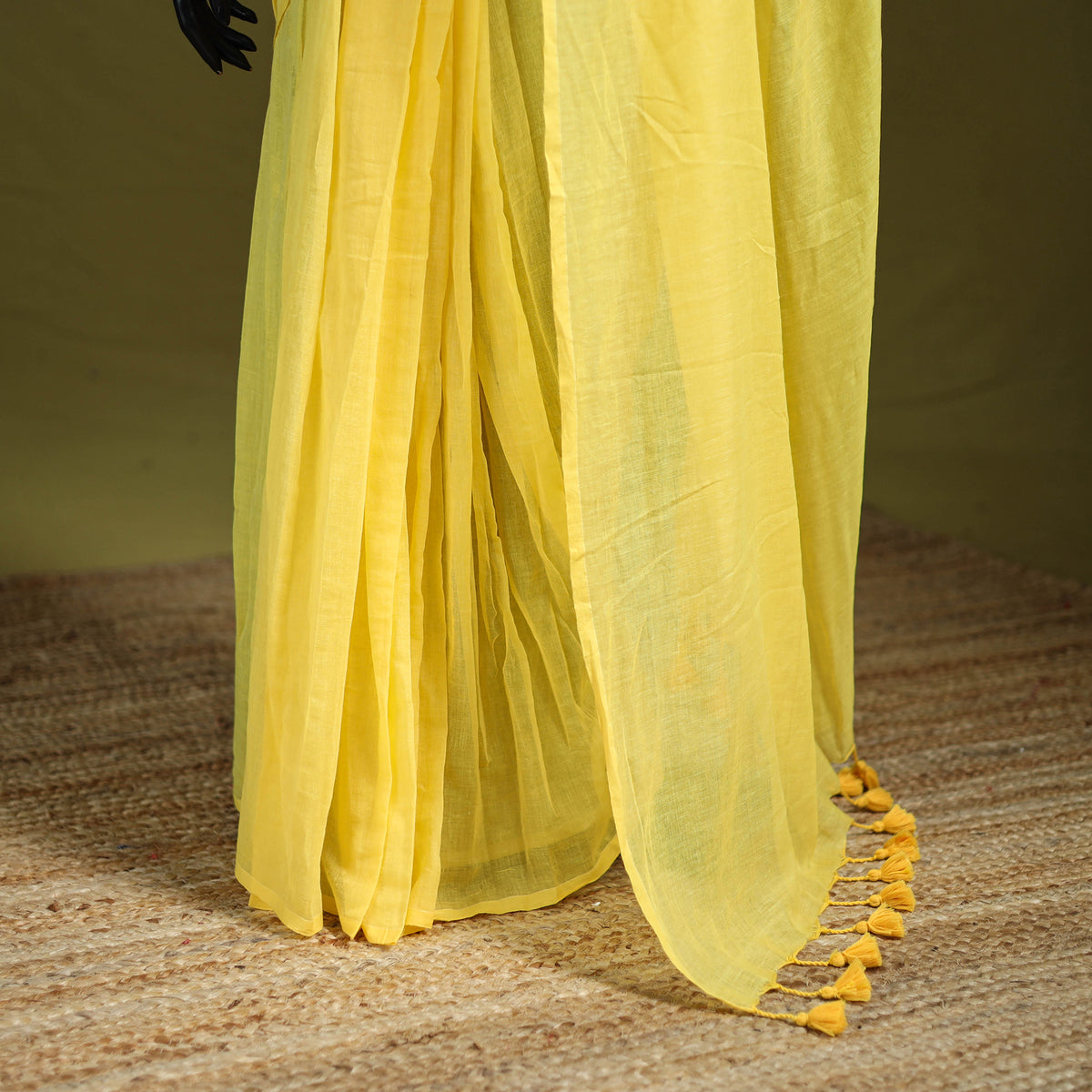 Plain Pure Mul Cotton Ready To Wear Saree 05