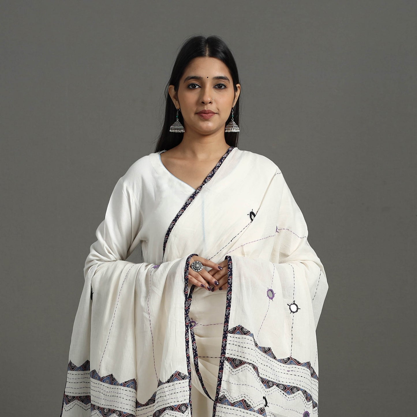 Tagai Kantha Dupatta 