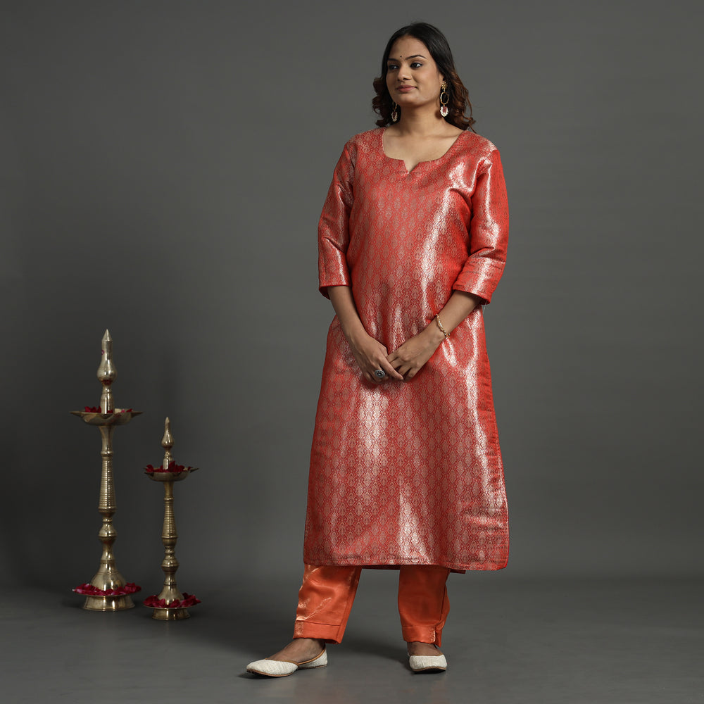 Banarasi Brocade Silk Kurta with Pant Set
