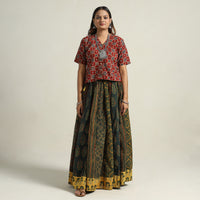 Ajrakh Patchwork Skirt 