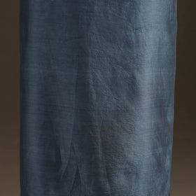 Blue - Handpainted Srikalahasti Handloom Chanderi Silk Unstitched Kurta (2.3M) 27