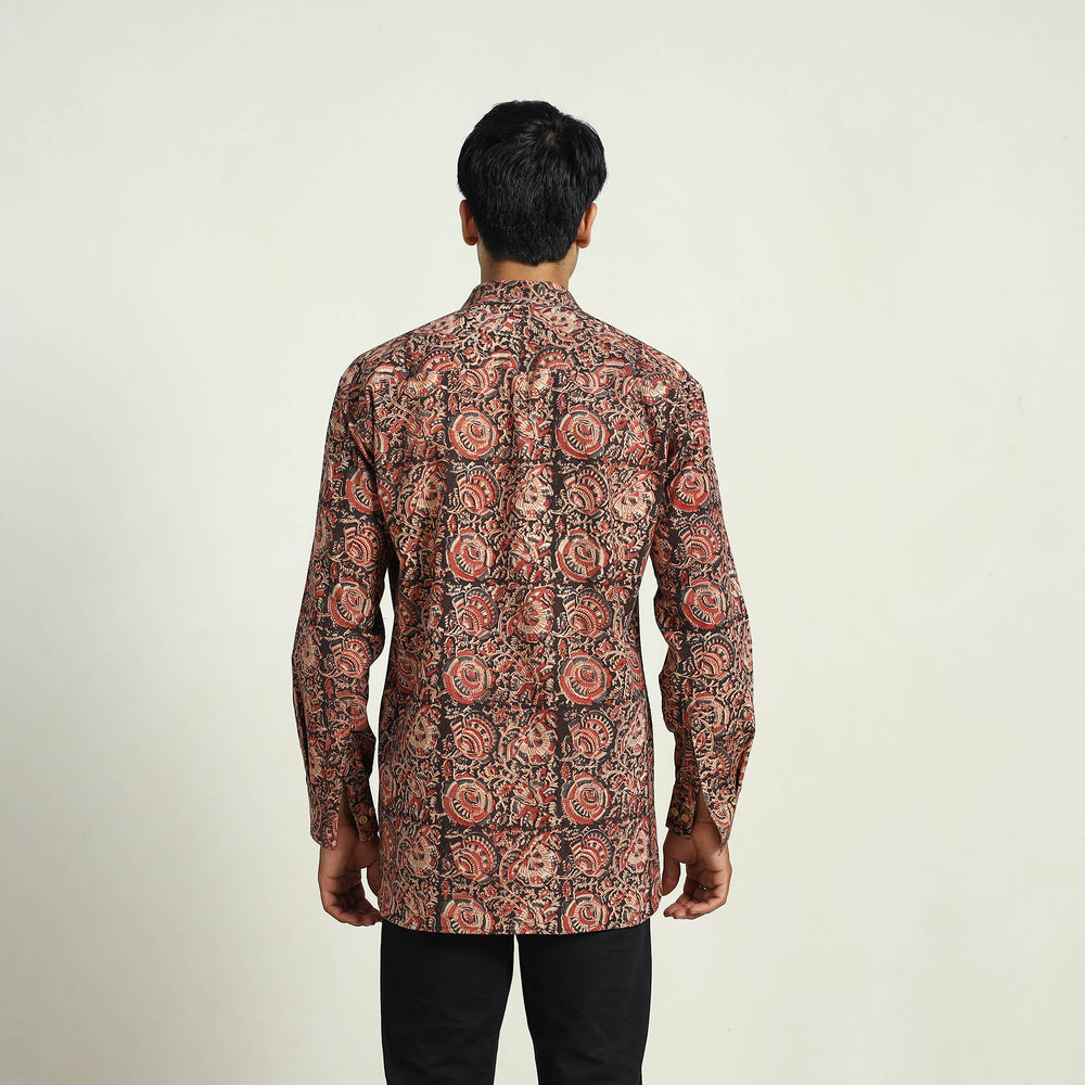 Pedana Block Print Cotton Men Kalamkari Shirt 04