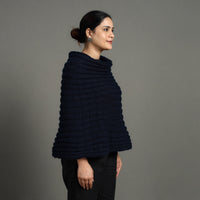 Black - Kumaun Hand Knitted Woolen Cowl 134