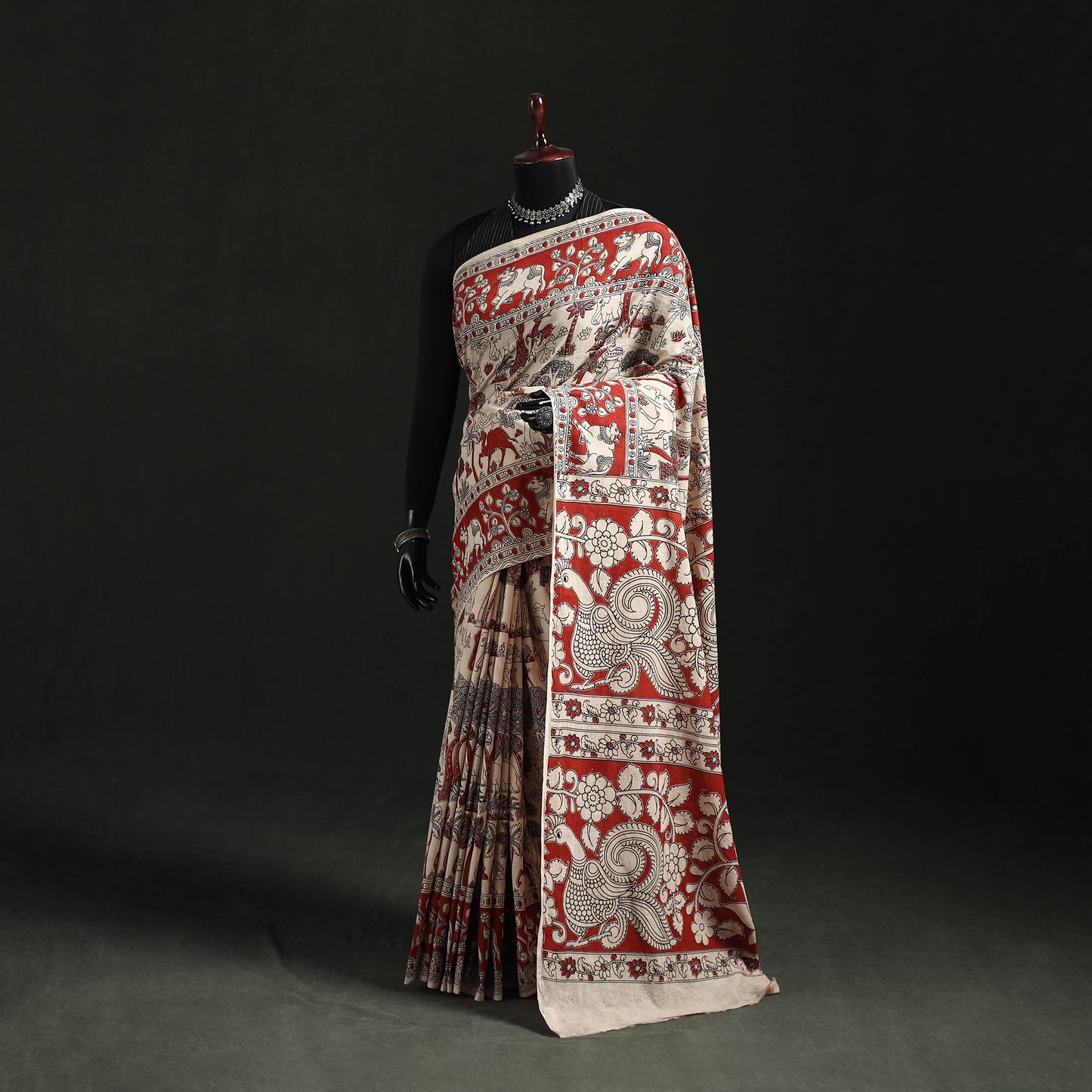 Kalamkari Printed Cotton Saree 64