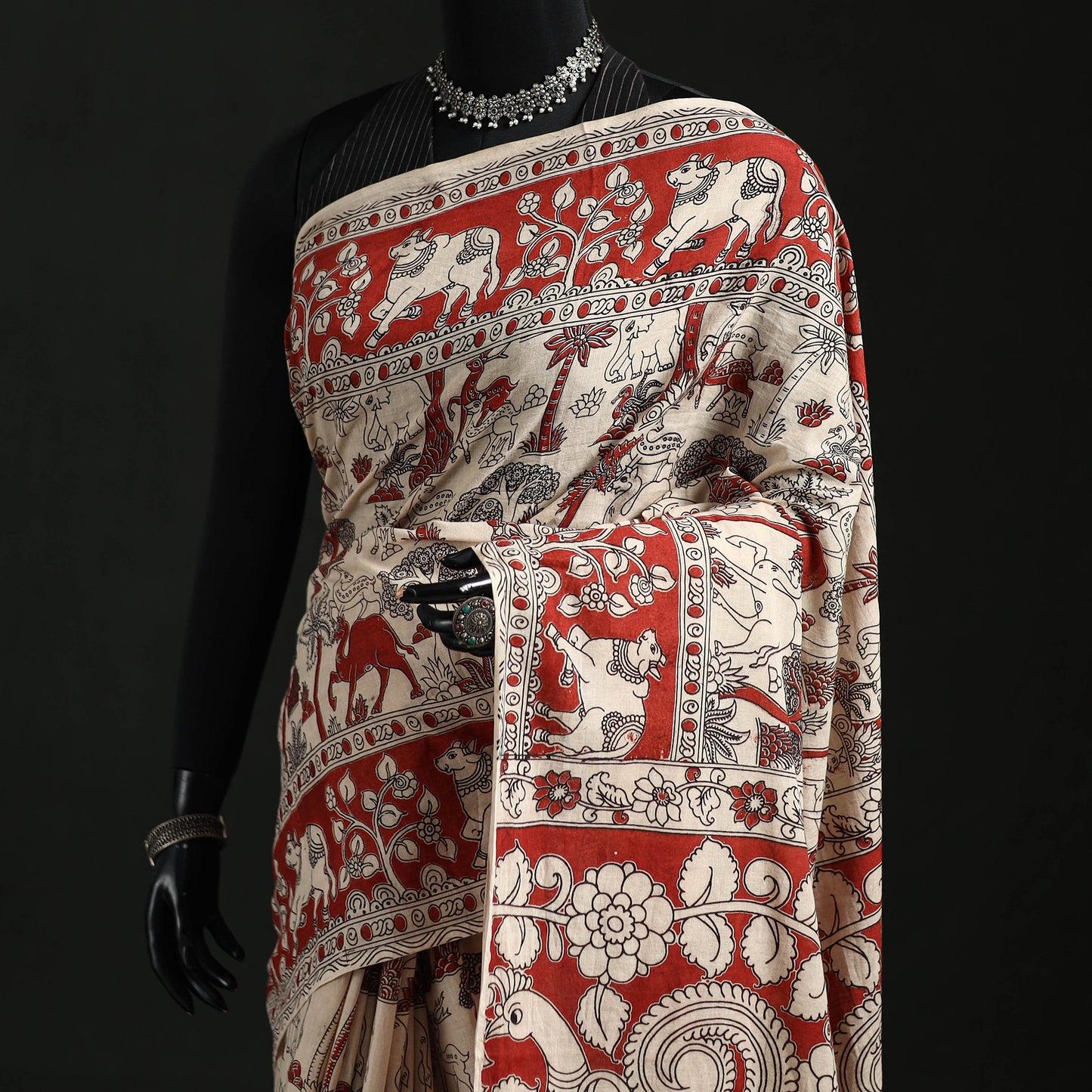 Kalamkari Printed Cotton Saree 64