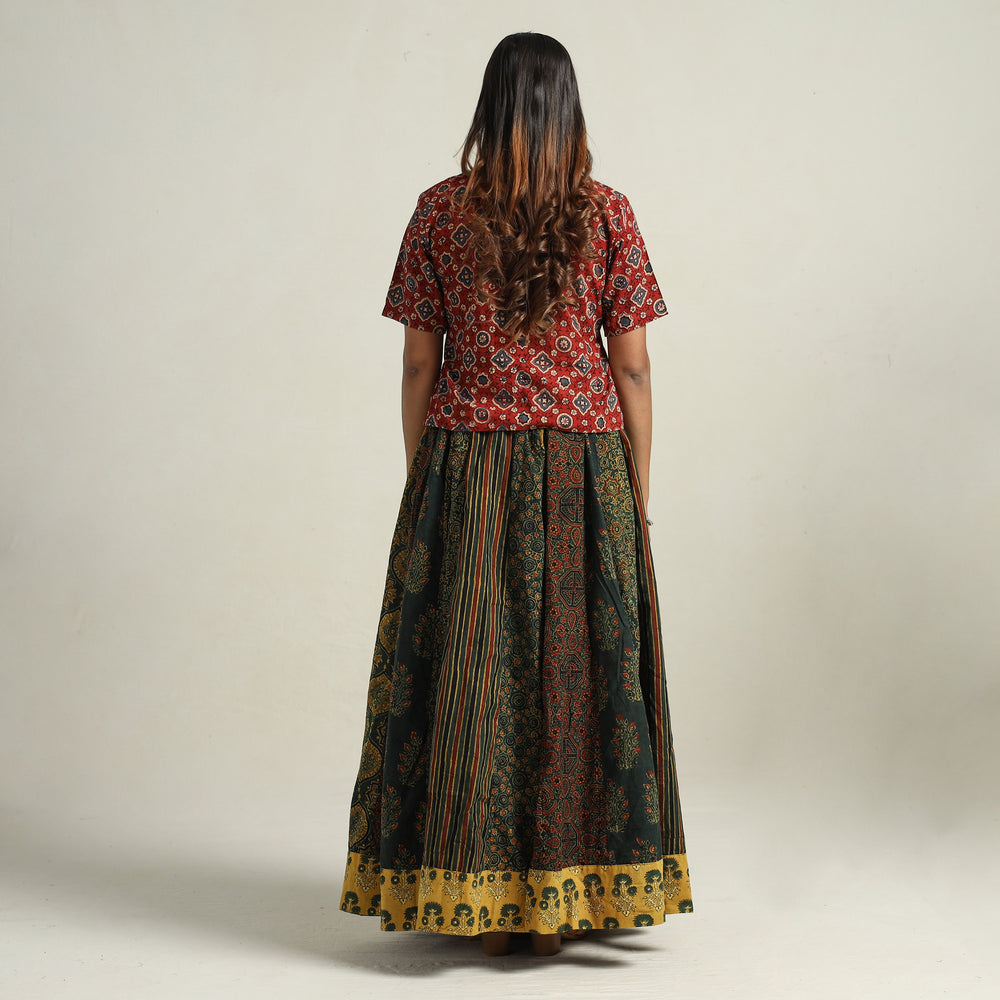 Ajrakh Patchwork Skirt 