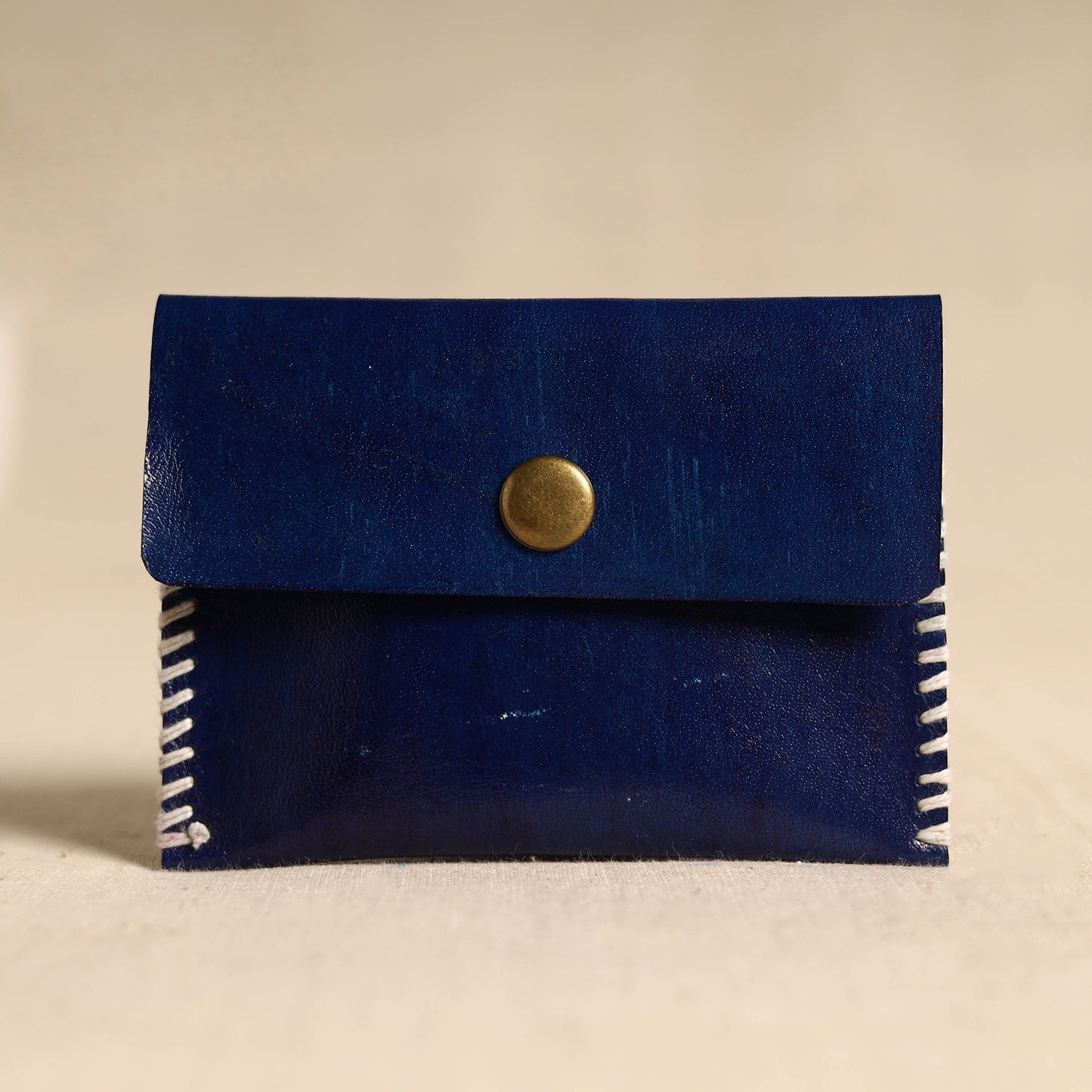 Traditional Kutch Hand Embroidery Leather Card Holder 74