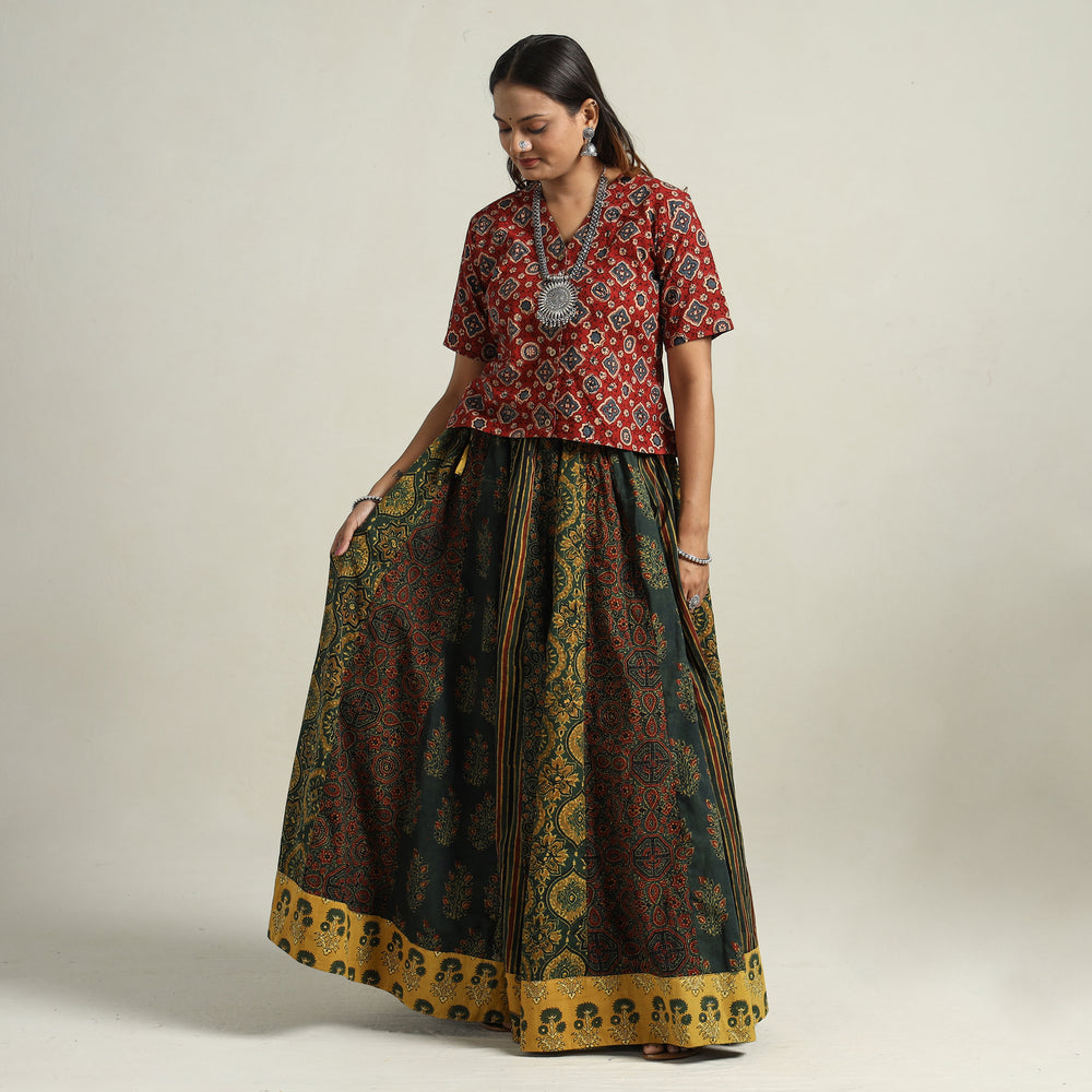 Ajrakh Patchwork Skirt 