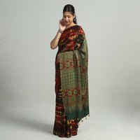 Ajrakh Modal Silk Saree