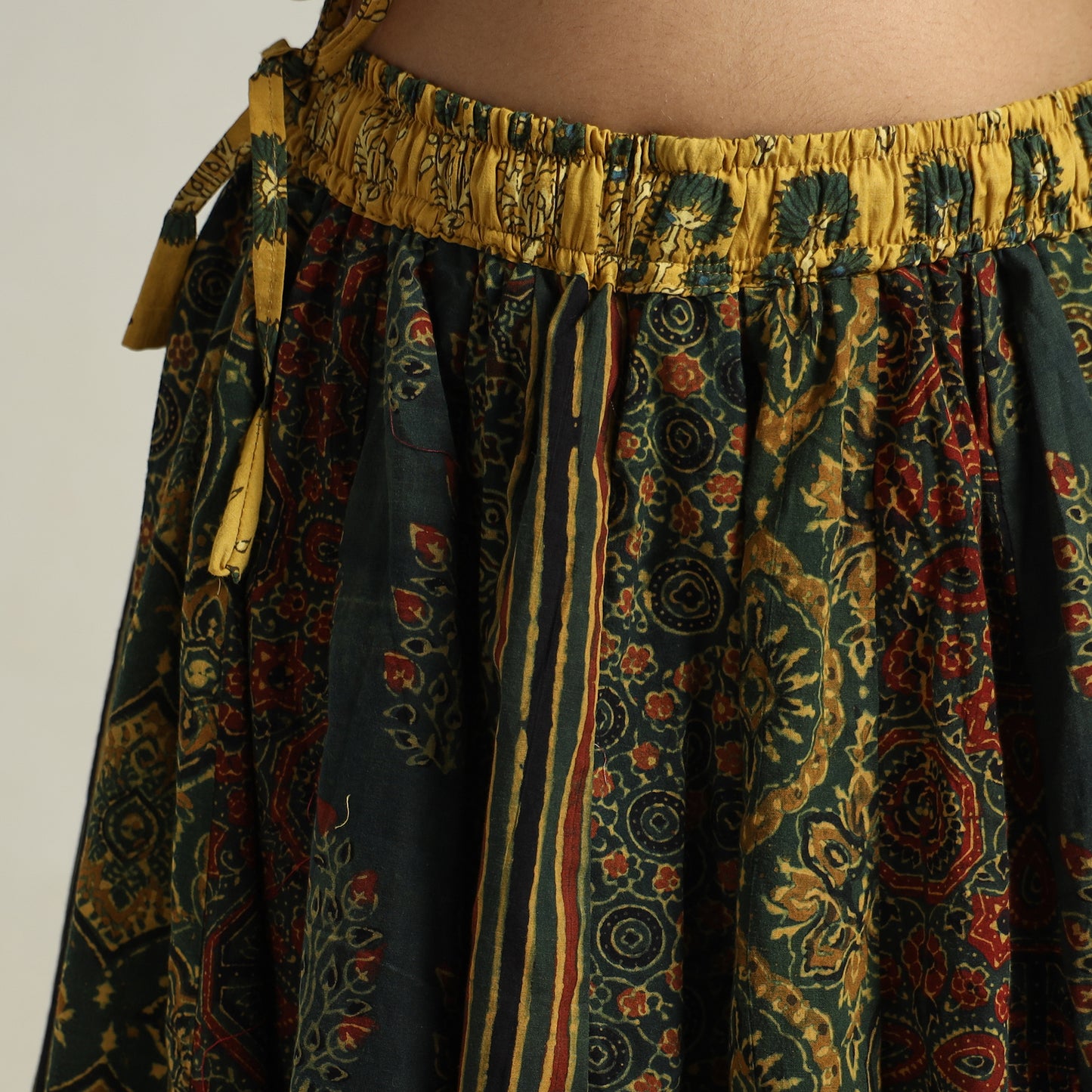 Ajrakh Patchwork Skirt 