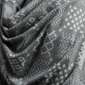 Pochampally Ikat Pure Handwoven Merino Wool x Silk Shawl 03