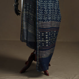 Akola Dabu Hand Block Print Chanderi Silk Handloom Dupatta 21