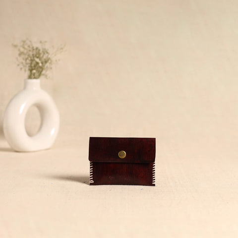 Traditional Kutch Hand Embroidery Leather Card Holder 76