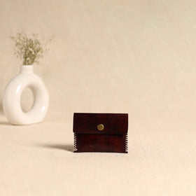 Traditional Kutch Hand Embroidery Leather Card Holder 76