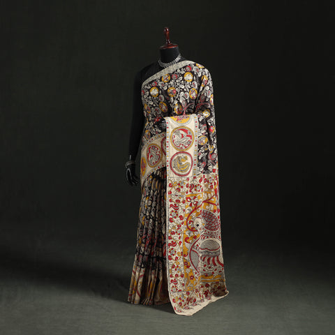 Multicolor - Kalamkari Printed Cotton Saree 65
