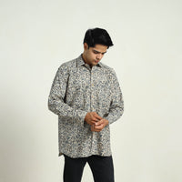 Pedana Block Print Cotton Men Kalamkari Shirt 02