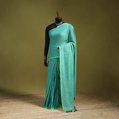 Plain Pure Mul Cotton Ready To Wear Saree 03