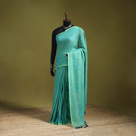 Plain Pure Mul Cotton Ready To Wear Saree 03