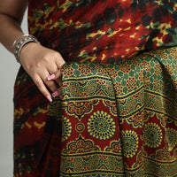 Ajrakh Modal Silk Saree