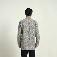 Pedana Block Print Cotton Men Kalamkari Shirt 02