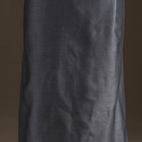Grey - Handpainted Srikalahasti Handloom Chanderi Silk Unstitched Kurta (2.3M) 30