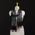 Ajrakh Hand Block Print Natural Dyed Mashru Silk Stole 16