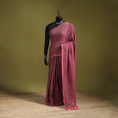 Plain Pure Mul Cotton Ready To Wear Saree 02
