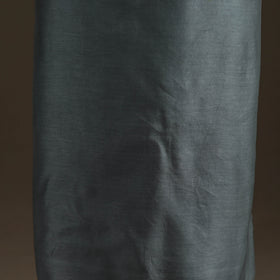 Grey - Handpainted Srikalahasti Handloom Chanderi Silk Unstitched Kurta (2.3M) 31