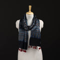 Ajrakh Hand Block Print Natural Dyed Mashru Silk Stole 20